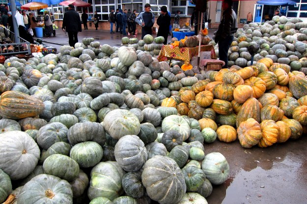 Pumpkins galore. Chorsu Bazaar, Tashkent. 